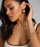 Twice The Shine Double Hoop Earrings