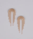 Dripping in Drama Pearl Fringe Earrings