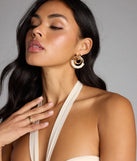Bold And Breezy Door Knocker Earrings