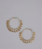 Turn Heads Fringe Hoop Earrings