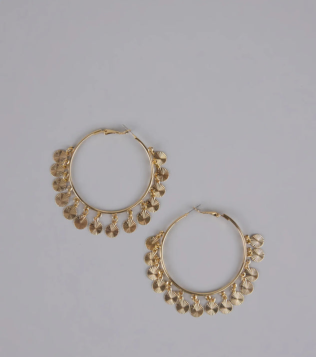 Turn Heads Fringe Hoop Earrings