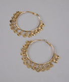 Turn Heads Fringe Hoop Earrings