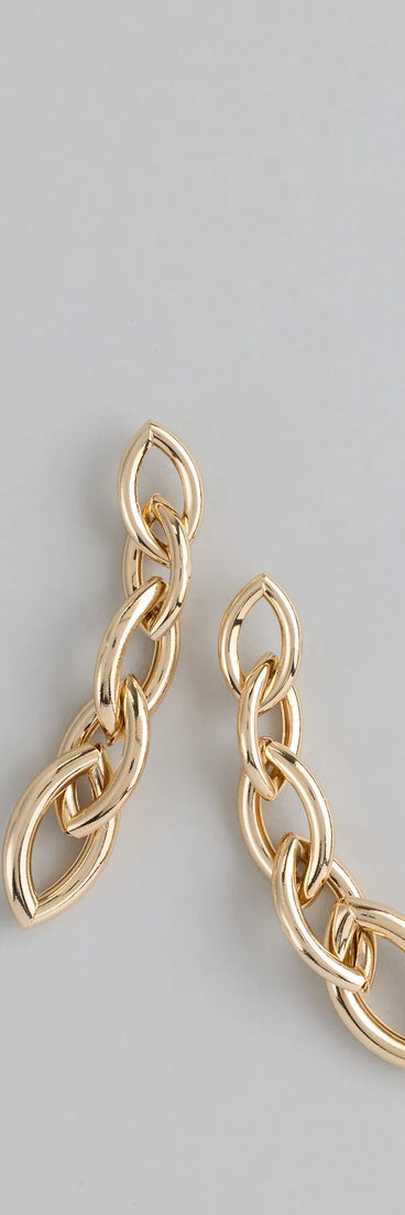 Linked Up And Luxe Chain Earrings
