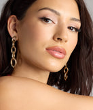 Linked Up And Luxe Chain Earrings