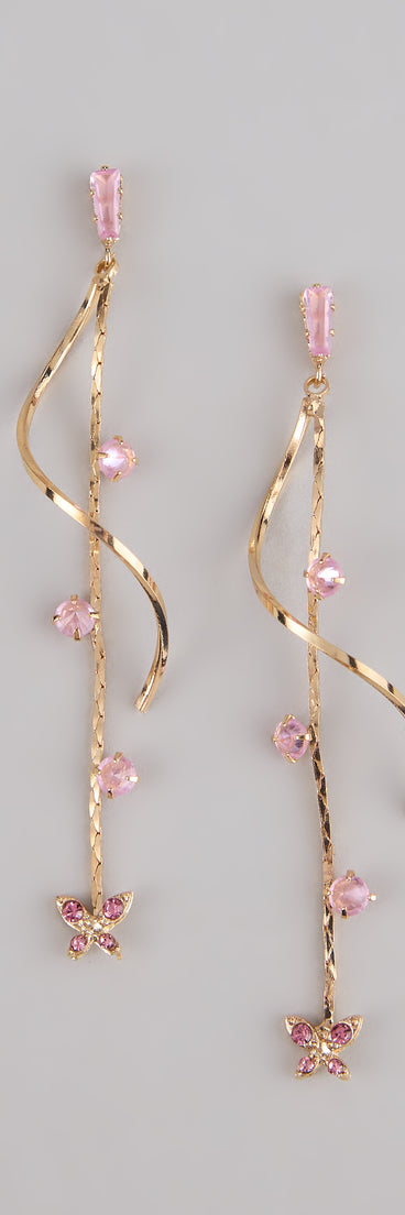 Get inspired with the Glistening Heights Butterfly Rhinestone Earrings, a feed-worthy piece that’s part of Windsor's updated and curated women’s clothing edit packed with must-have fall outfit ideas.