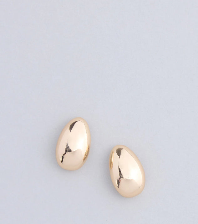 Simple And Sleek Teardrop Earrings