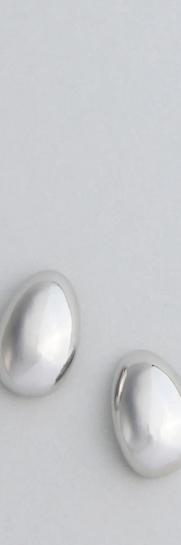 Simple And Sleek Teardrop Earrings