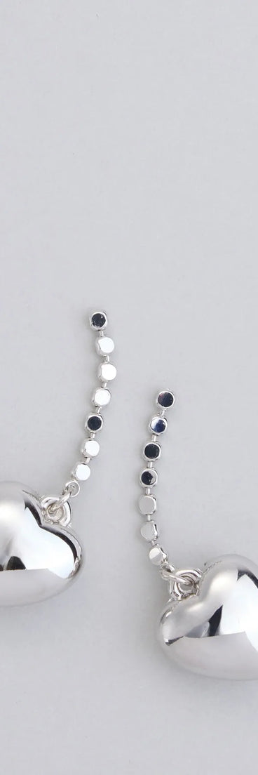 Taking Heart Charm Earrings