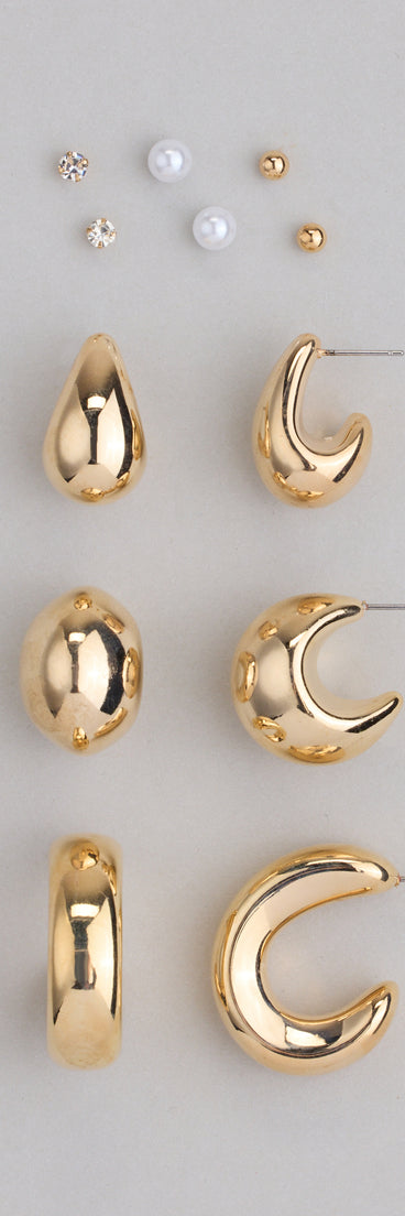 Statement Six Pack Earrings Set