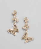 Touch Of Beauty Butterfly Earrings