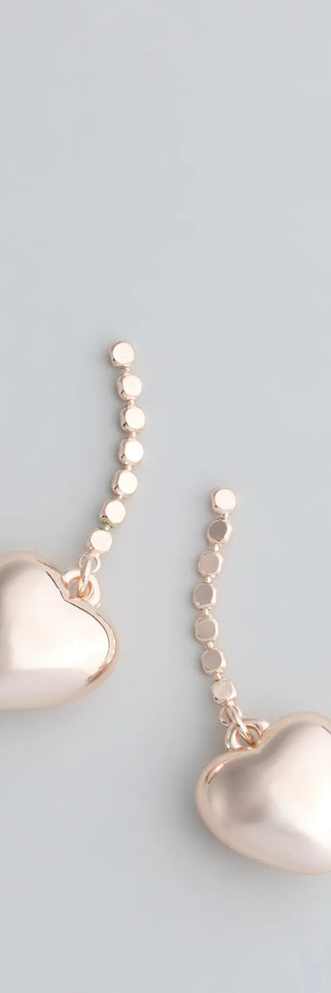 Taking Heart Charm Earrings
