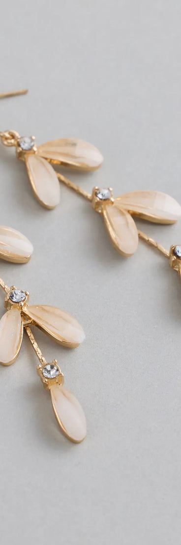 Petal To The Metal Drop Earrings