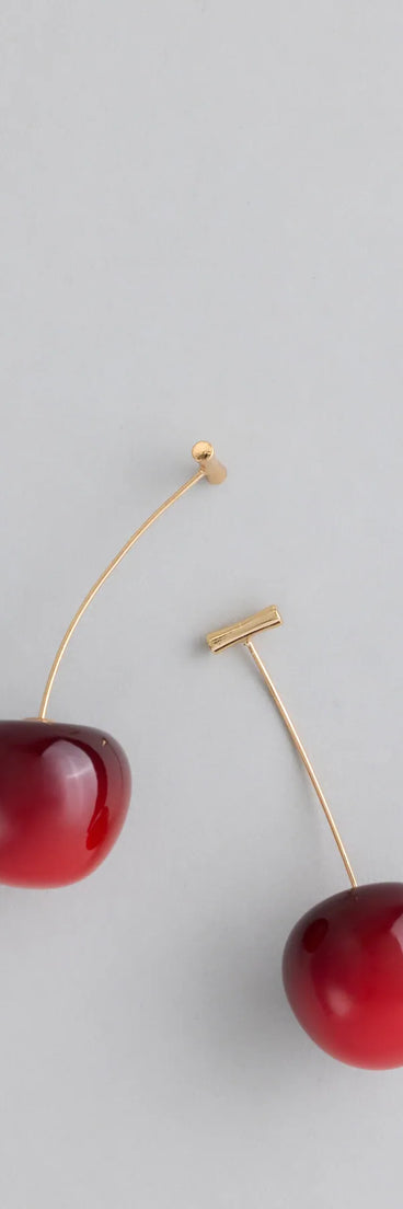 Juicy Drama Cherry Earrings