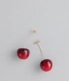 Juicy Drama Cherry Earrings