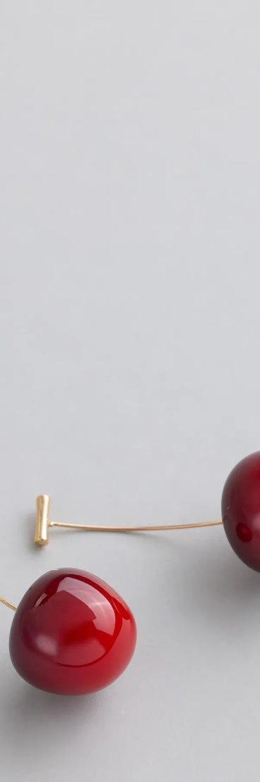 Juicy Drama Cherry Earrings