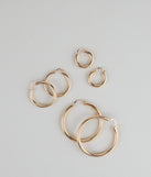 Hoop Dreams Three-Pack Earring Set