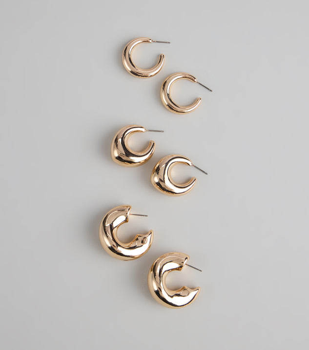 Glow Getter Hoop Earring Set