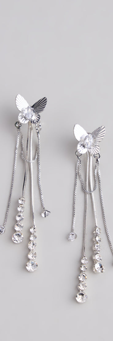 Flutter And Sparkle Butterfly Earrings