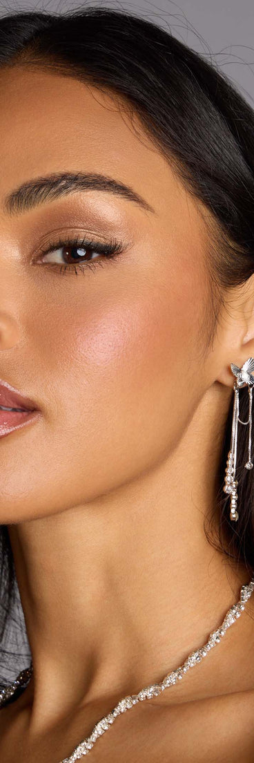 Flutter And Sparkle Butterfly Earrings