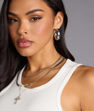 Polished Shine Hoop Earrings