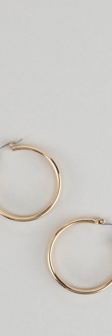 Double Trouble Chunky Hoop Earrings