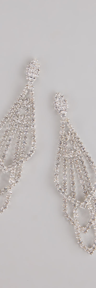 Get inspired with the Glitzy Drama Rhinestone Chandelier Earrings, a feed-worthy piece that’s part of Windsor's updated and curated women’s clothing edit packed with must-have fall outfit ideas.
