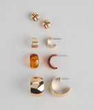 Mix It Up Hoop And Stud Earring Set