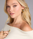 Triple The Fun Hoop Earrings Set
