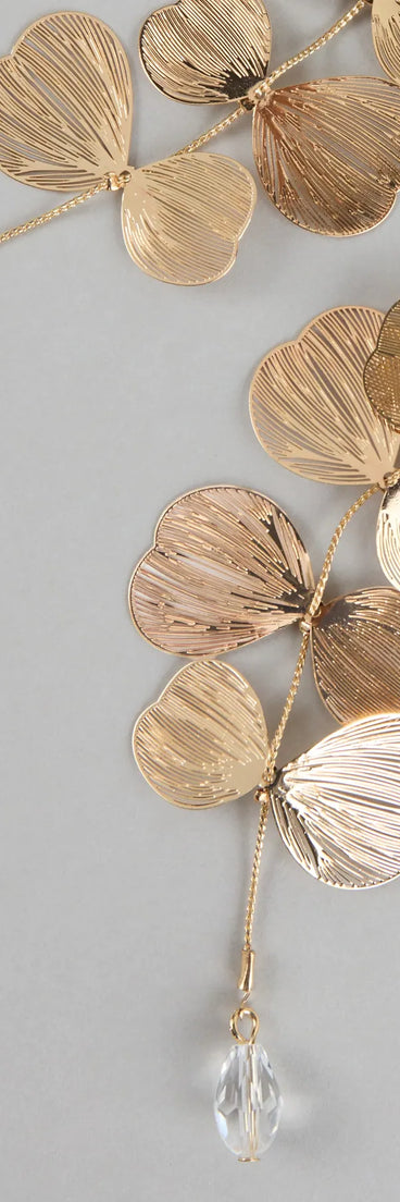 Botanic Chic Textured Leaf Earrings