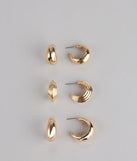 Mix And Match Three-Pack Earrings Set