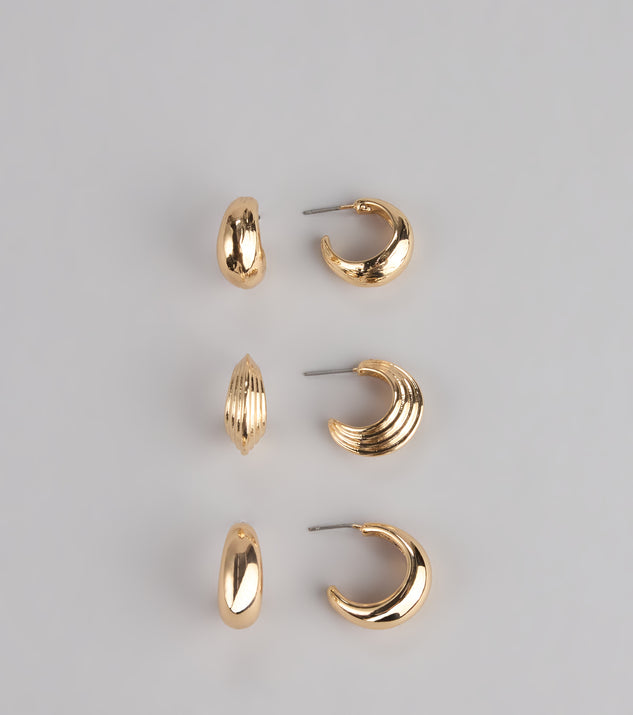 Mix And Match Three-Pack Earrings Set