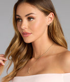 Tied To Shine Bow Stud Earrings