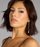 Cascading Glamour Rhinestone Earrings