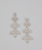 Enchanted Leaf Rhinestone Earrings