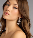Enchanted Leaf Rhinestone Earrings