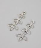Enchanted Leaf Rhinestone Earrings