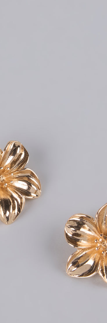 Style your vibe in seconds with the Petal Perfect Floral Stud Earrings, a fashion accessories essential that completes any outfit with ease.