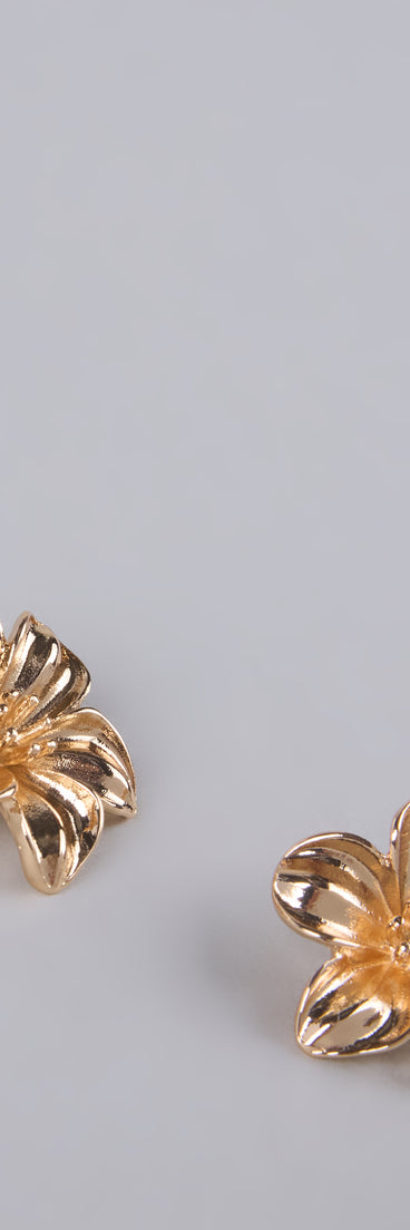 Style your vibe in seconds with the Petal Perfect Floral Stud Earrings, a fashion accessories essential that completes any outfit with ease.