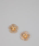 Sunlit Petal Statement Earrings