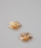 Sunlit Petal Statement Earrings