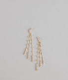 Sparkle Stream Rhinestone Earrings