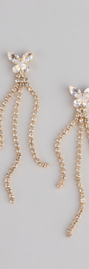 Style your vibe in seconds with the Twinkle And Flutter Butterfly Earrings, a fashion accessories essential that completes any outfit with ease.