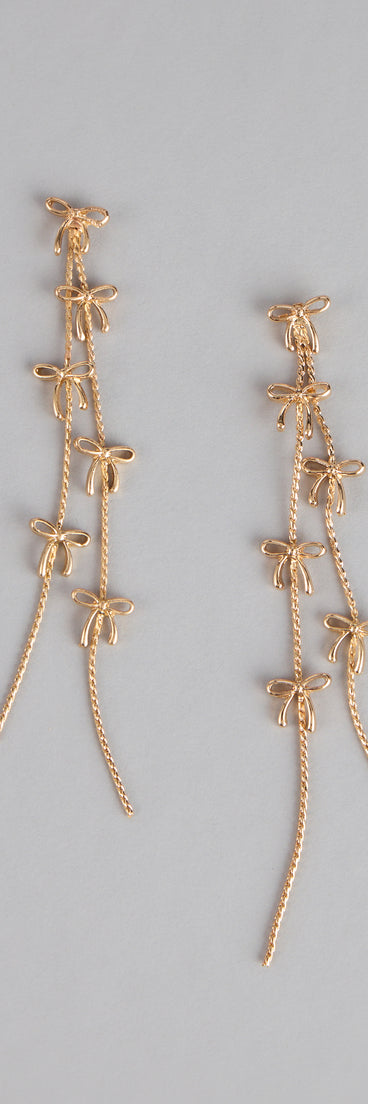 Tied Up Sparkle Fringe Earrings