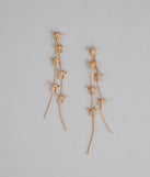 Tied Up Sparkle Fringe Earrings