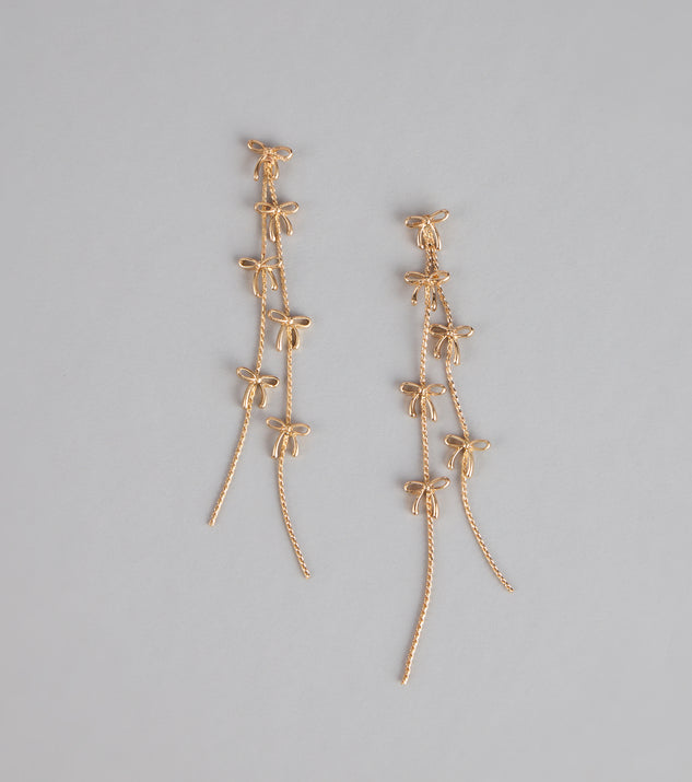 Tied Up Sparkle Fringe Earrings
