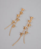 Tied Up Sparkle Fringe Earrings