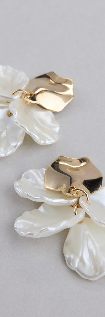 Delicate Drama Petal Drop Earrings