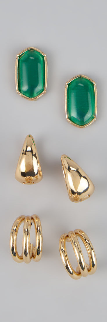 Mix It Up Three-Pack Earrings Set