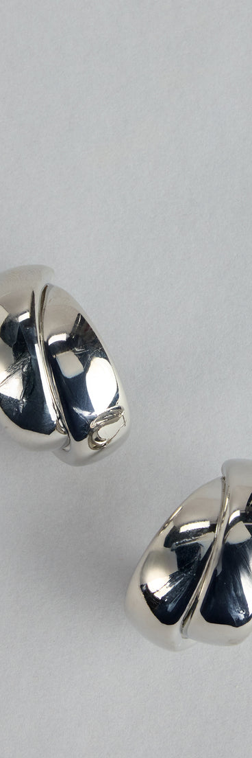 Style your vibe in seconds with the Twice The Shine Double Hoop Earrings in silver, a fashion accessories essential that completes any outfit with ease.