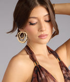 Double Take Statement Hoop Earrings